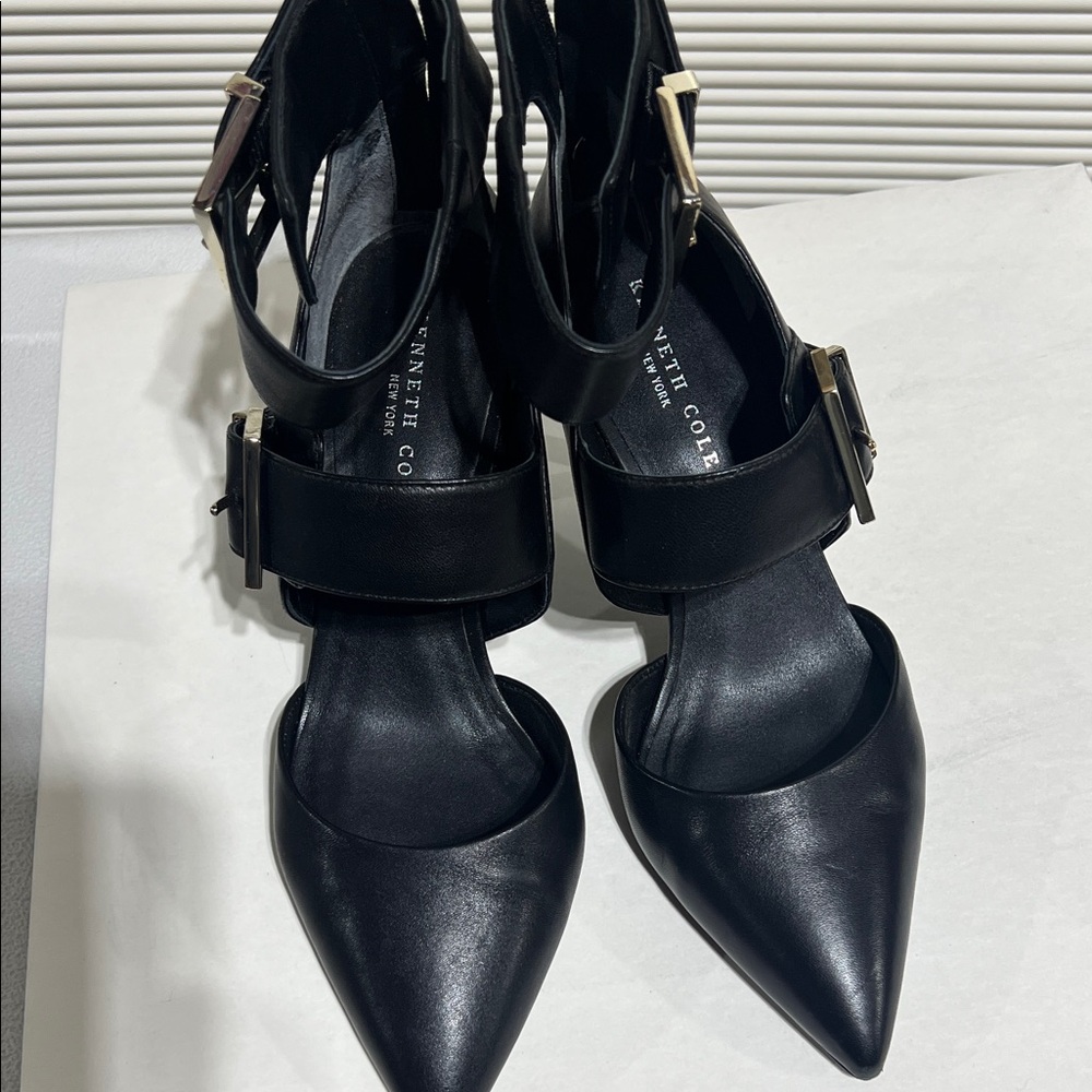 Kenneth Cole Black Strappy Heels
